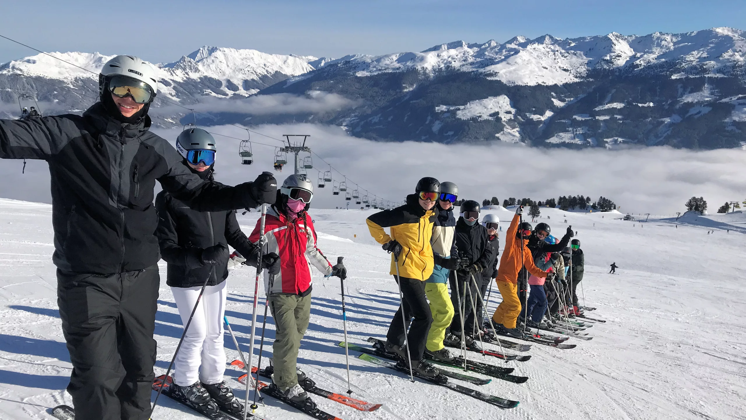 Alpine Skiausbildung des Jahrgangs 12