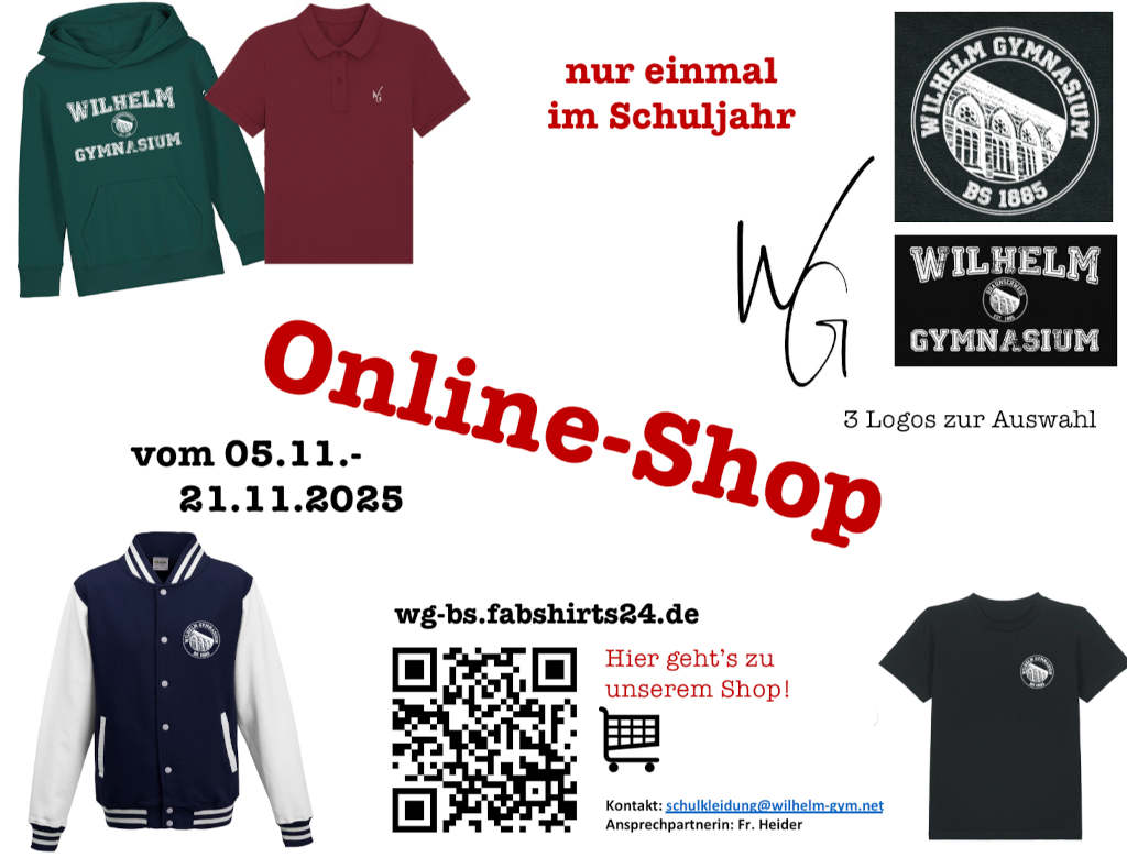 WG-Onlineshop geöffnet!
