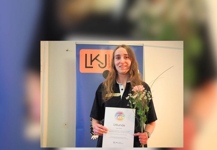 Johanna Kawohl erfolgreich beim Jugendkulturpreis „Zeit für Ideen“