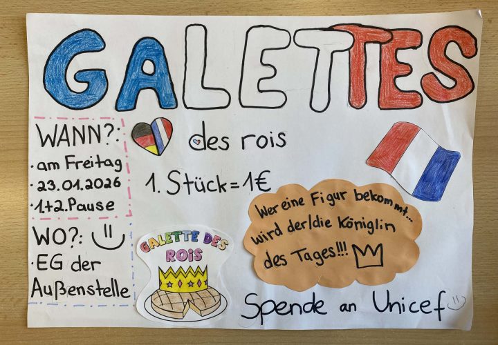 ‚Galettes des rois‘ – 150 € Spende für Kinder in Not