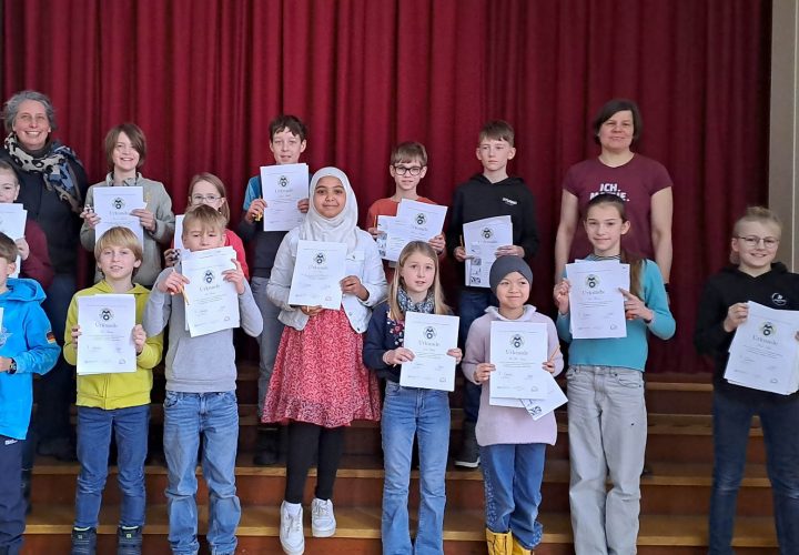 Wieder einmal sind wir sehr stolz auf euch!