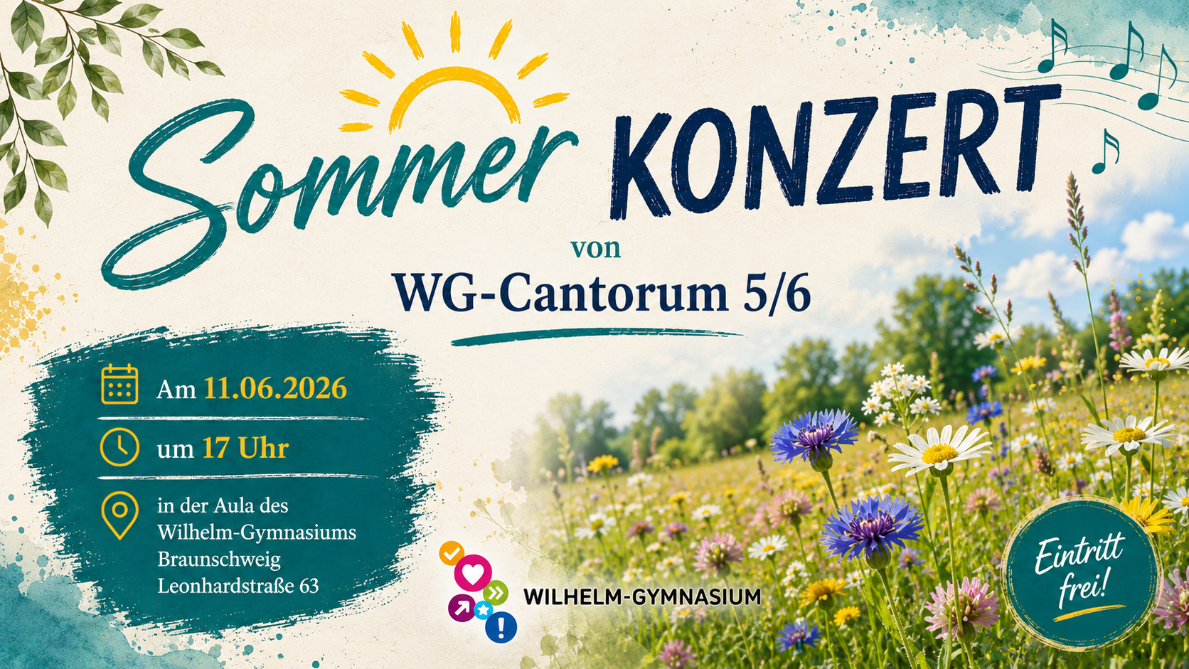 Sommerkonzert WG-Cantorum 5/6 am 11.06.26