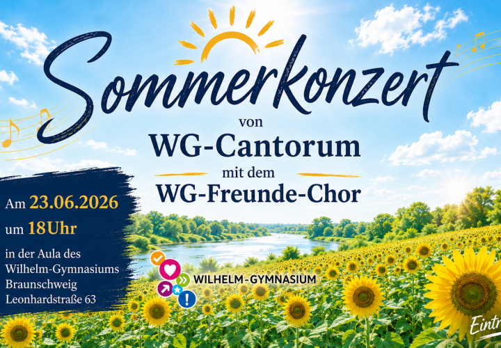 Sommerkonzert WG-Cantorum mit dem WG-Freunde-Chor am 23.06.26