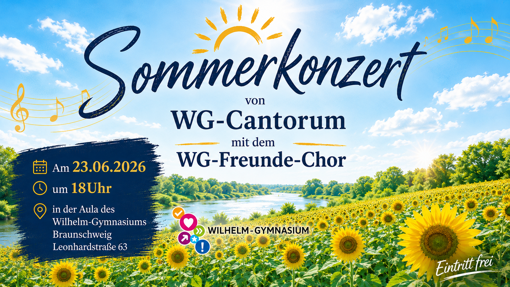 Sommerkonzert WG-Cantorum mit dem WG-Freunde-Chor am 23.06.26