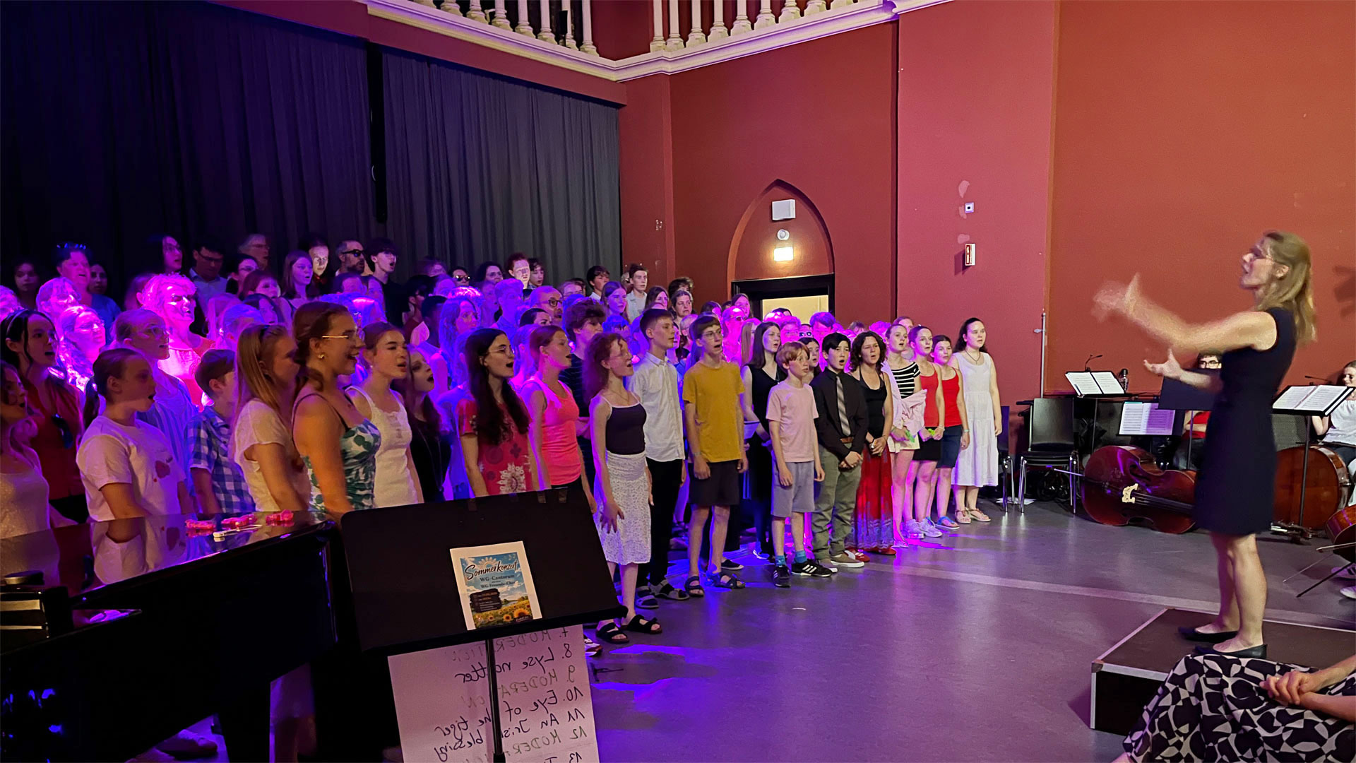 Impressionen vom Sommerkonzert: WG-Cantorum und WG-Freunde-Chor